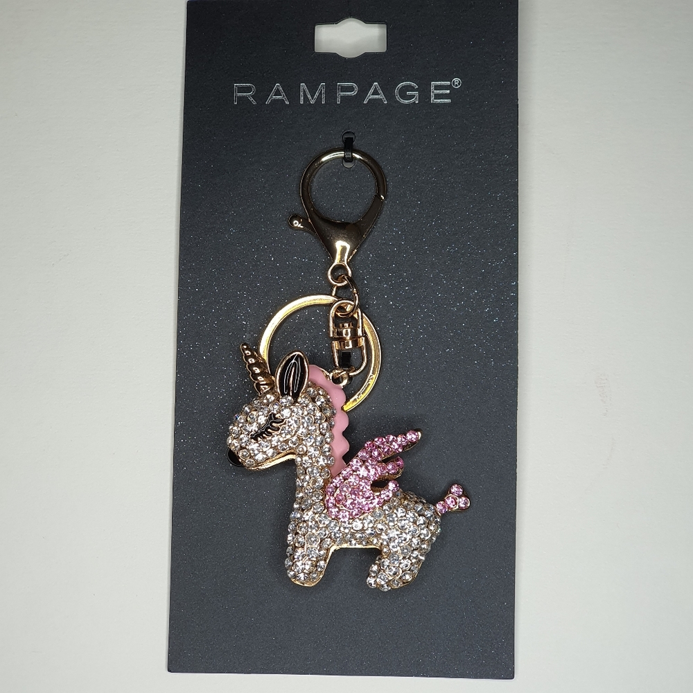 Blinking Unicorn Keychain Purse Charm